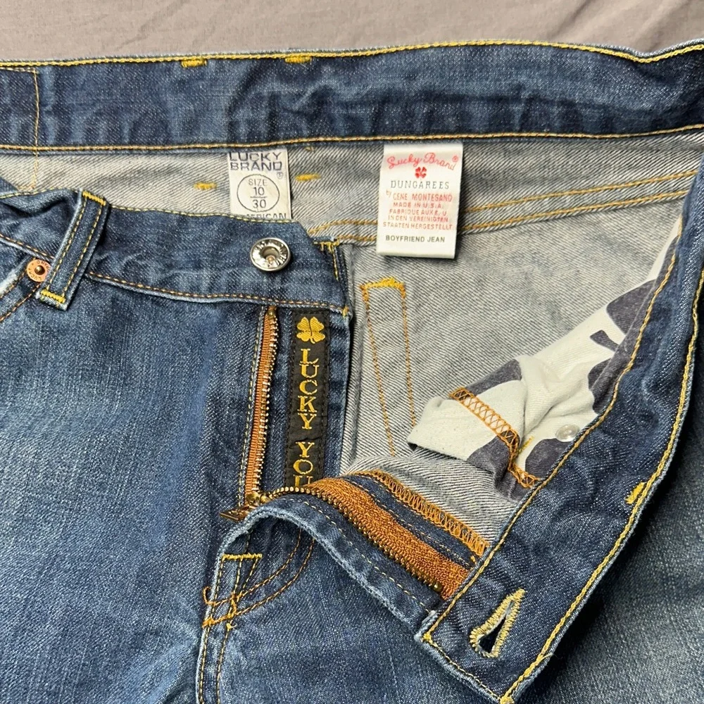Lucky Brand Women's Boyfriend Blue Jeans size 10 - Picture 2 of 8
